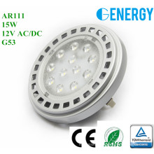 Fabriqué en Chine lampe led 15w ar111 g53 12v avec CE TUV